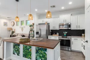 Image of Modern Island Getaway w\/ Heated Pool, Bar & Gazebo