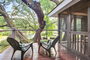 Image of Exquisite escape with lake views, second-floor deck & sunroom - dog-friendly