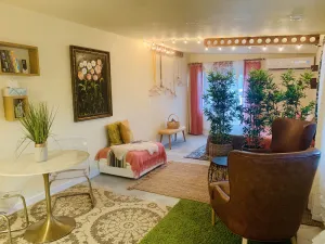 Image of Elegant Beach Studio - rocket launch view, private patio, hammocks