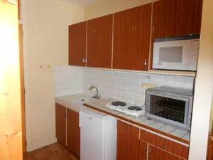 Image of 50m from resort center, 5th floor, view mountain, balcony, parking, tv, 24m², Brides Les Bains