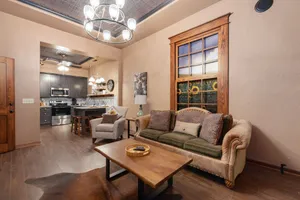 Image of The Sunflower Loft is located 1 block from Old Town in a 2 story brick building.