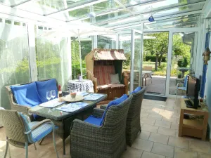 Image of Villa Venezia, detached with idyllic garden, deck chairs - Villa Venezia, gr. Conservatory, garden, beach 300 m, WiFi