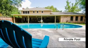 Image of Vacation Pool House in the Serene Wilderness - Robert E Lee