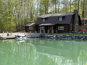 Image of Tipton Run Lodge: Luxurious Log Cabin with Private Pond!