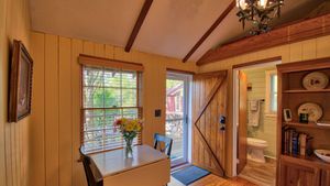 Image of The Woodlands Cottage-Deck, Views & King Sized Brass Bed