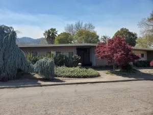 Image of Custom Redwood Mid-Century Modern home on quiet street near downtown