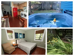 Image of Serenity Cottage❤️Hot Tub Parkway Retreat w\/ kitchen & patio garden