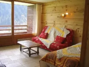 Image of 300m from resort center, Ground floor, balcony, parking, tv, 40m², Châtel