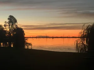Image of Luxury resort style living on Lake Mulwala with breathtaking views & pool\/sauna!