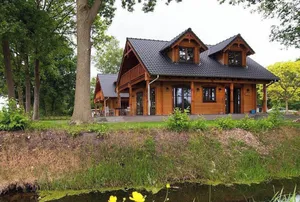 Image of Fantastic wooden Villa \"Tine\" with Wi-Fi, Garden, Balcony, Terrace and Sauna