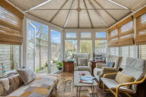 Image of Cheerful river front town house with parking