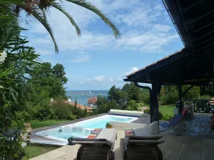 Image of Beautiful villa, sea view 150m Socoa beach, swimming pool, jacuzzi, billiards.
