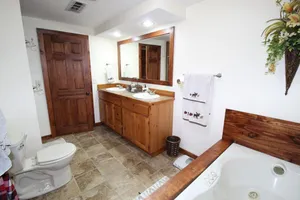 Image of Relax, Unwind and Enjoy.  Rustic log cabin with private Au Sable River Frontage!