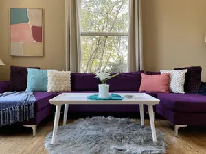 Image of Color Pop Casa | 2BR\/1BA Townhome near Ford Center
