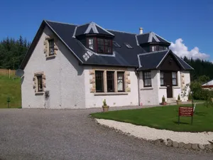 Image of Beautiful modern home with fantastic views over the pine forests onto the hills