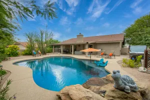 Image of Peaceful, private home with pool & hot tub