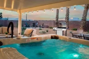 Image of ❤️Peaceful & Modern 3 BR Las Vegas Home w\/ Hot Tub!
