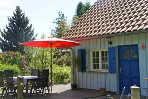 Image of large family friendly holiday home with terrace and garden close to the old town
