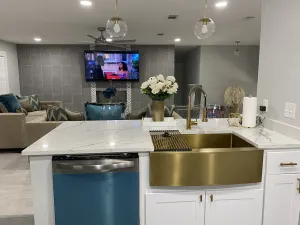 Image of Modern 4 bedroom home with pool.  Sleeps 10-12 comfortable.