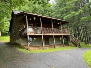 Image of Relax @ Mt. Melody Log Cabin. Brand New Hot Tub and Masterbath. by Trout Stream
