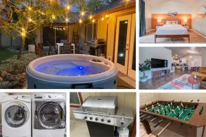 Image of 🏡 *NEW* The Artsy Abode ✨ Hot Tub ♨️ BBQ 🍖Foosball ⚽️