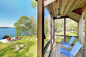 Image of Waterfront Paradise with Dock, Big Yard, Sundeck & Epic Bay Views | Near Town