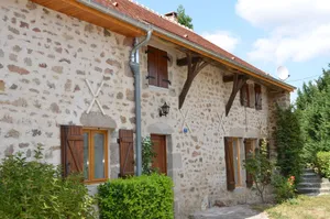 Image of Burgundy traditional cottage with a vast flower garden to enjoy nature & calm