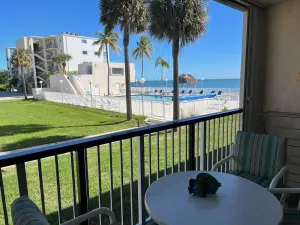 Image of Relaxing beachfront getaway with heated pool #4