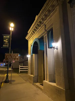 Image of Historic Bank Building on the Elroy-Sparta State Trail