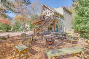 Image of Spring is here! Timberlodge Chalet 6BR Retreat Near JFBB Game Room & Fire Pit!