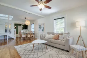Image of Sunny Retreat w\/ Fast Wifi + Free Parking-10 min to Downtown, Busch Gardens