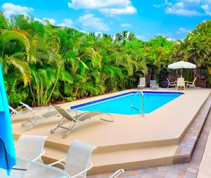 Image of Oasis! PRIVATE Suite, HEATED Pool 5min to Beach, Mall, Stadum, PGA