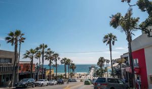 Image of SURF AND VOLLEYBALL at the famous El Porto Beach in Manhattan Beach