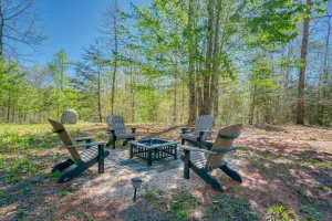 Image of Cozy Carolina Private Cabin with Firepit - Gated Community