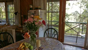 Image of Nutley Cottage with river view Bermagui Linen provided
