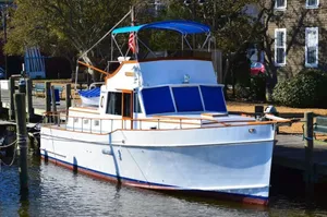 Image of THE STARRY BANNER!   Classic yacht docked in historic downtown Manteo Marina
