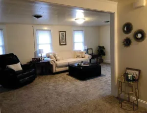 Image of Newly renovated, and decorated upstairs apartment with attached garage.