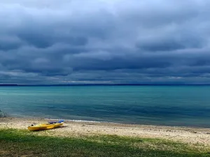 Image of Lake Michigan Beachfront Home~Near Mackinac Ferry