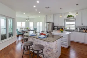 Image of Bay Front Water Views & Fishing Pier|Huge Deck|View of Kemah Boardwalk|Close to Beach & NASA|WiFi