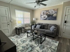 Image of OKC condo with king bed and balcony