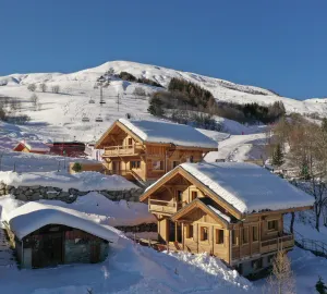 Image of Chalet 5* avec spa, sauna et jacuzzi pour 15 pers., accès pistes - FR-1-267-310