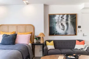 Image of Uniquely Decorated Hillside Room Overlooking Bilgola Beach