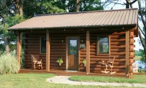 Image of Rest, Relax and Renew. Our log cabin experience awaits your arrival.