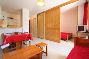Image of 300m from resort center, 2nd floor, view village, balcony, tv, ski locker, 27m²