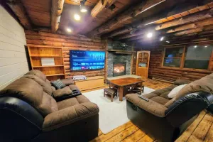 Image of Authentic Log Cabin in the Pocono Mountains