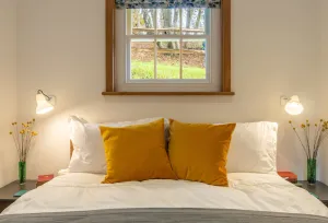 Image of A light and airy property with a hammock and hot tub, situated on a working farm