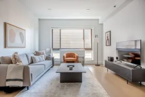 Image of Bright Midtown 2BR w\/ W\/D, Gym & Doorman, nr Times Sq, by Blueground