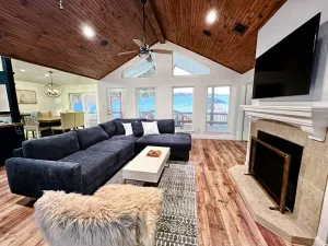 Image of New Lakefront Home-Private Dock on Open Water in Convenient Location, Cul de sac