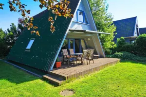 Image of Tent roof house - large and sunny terrace with awning - - with fiberglass - with