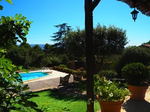 Image of Beautifully decorated house in a quiet natural setting with swimming pool and tennis court